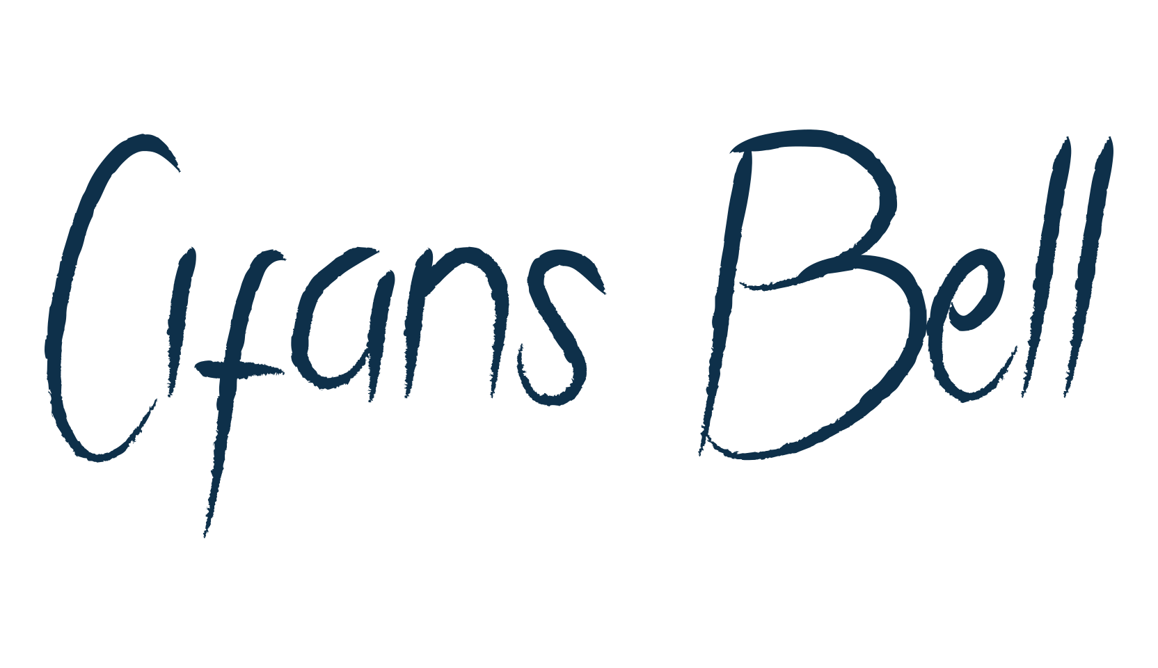 Cifans Bell, script handwritten fancy decorative calligraphy font preview