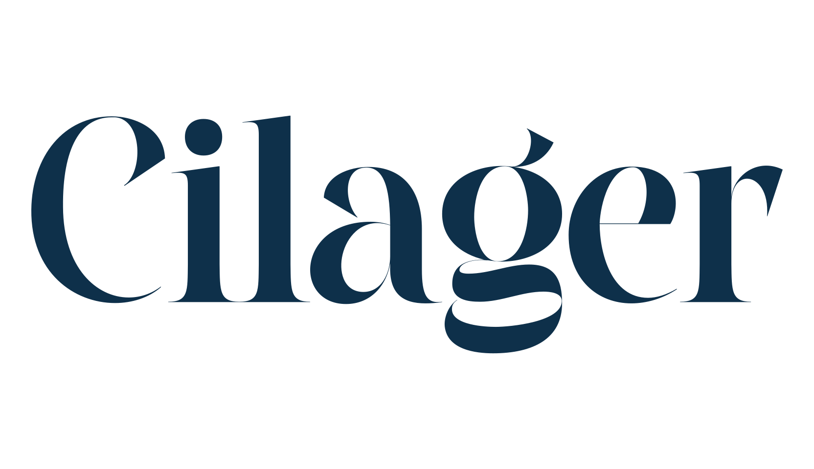 Cilager, serif font preview