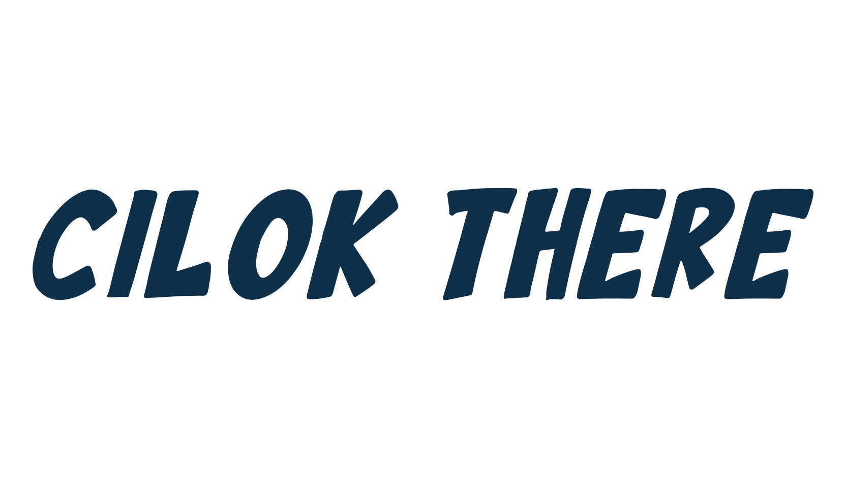 Cilok There, cartoon font preview