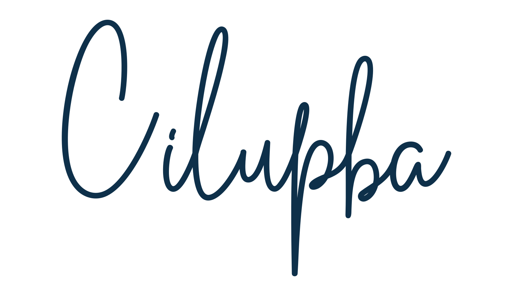 Cilupba, script handwritten fancy decorative calligraphy font preview