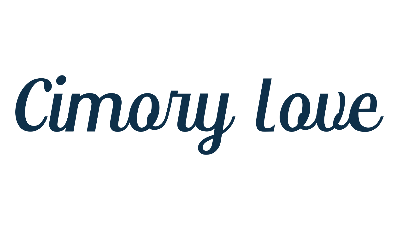 Cimory Love, various font preview