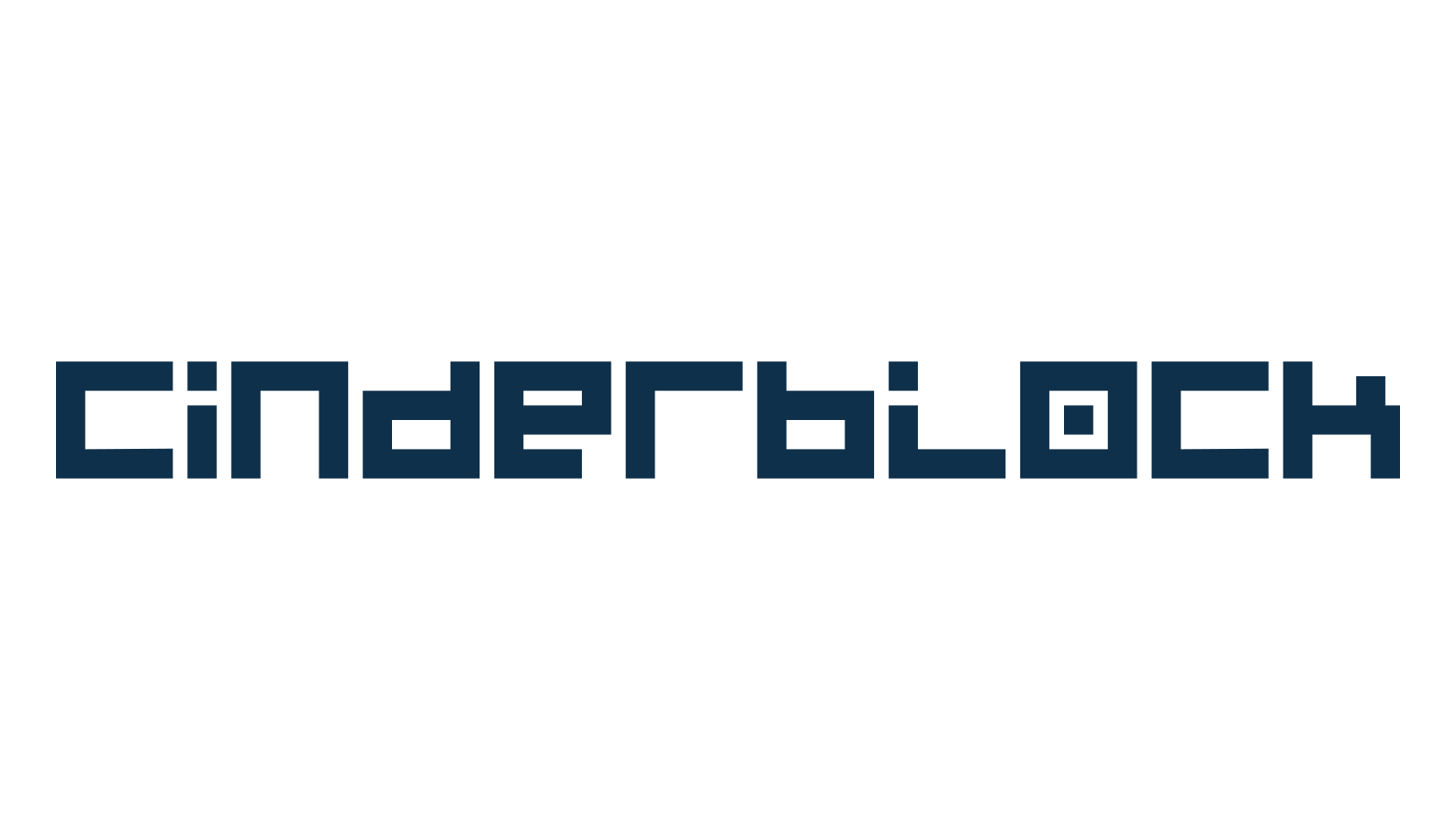 Cinderblock, techno square sci-fi font preview
