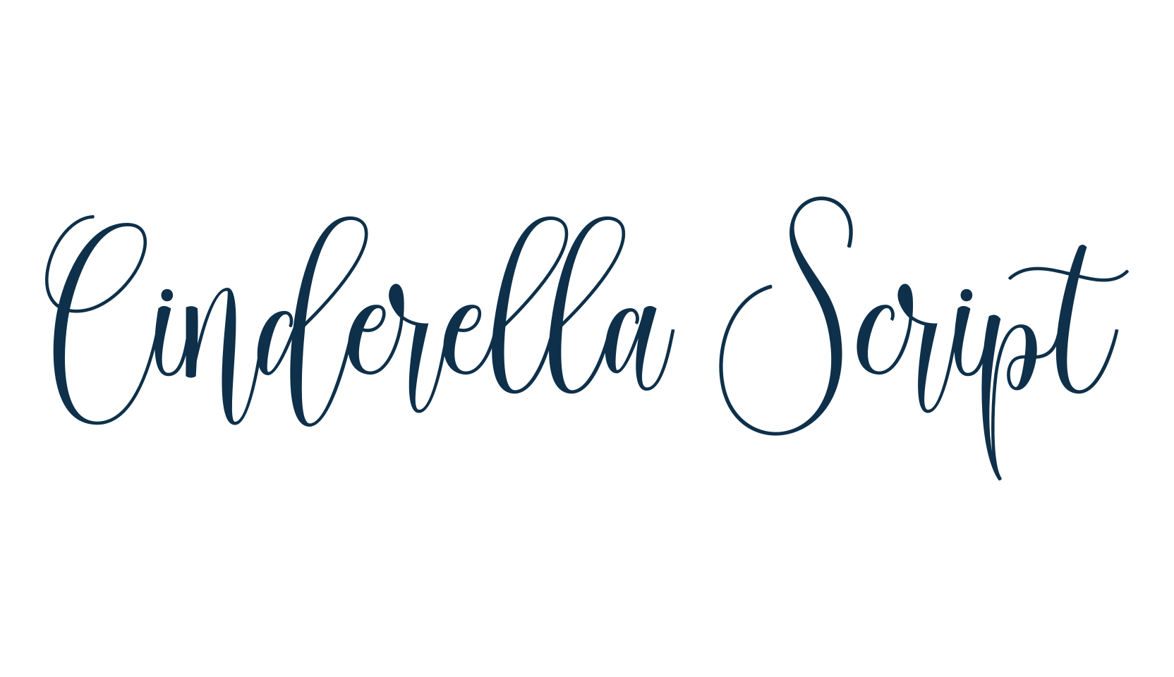 Cinderella Script, script calligraphy fancy decorative font preview
