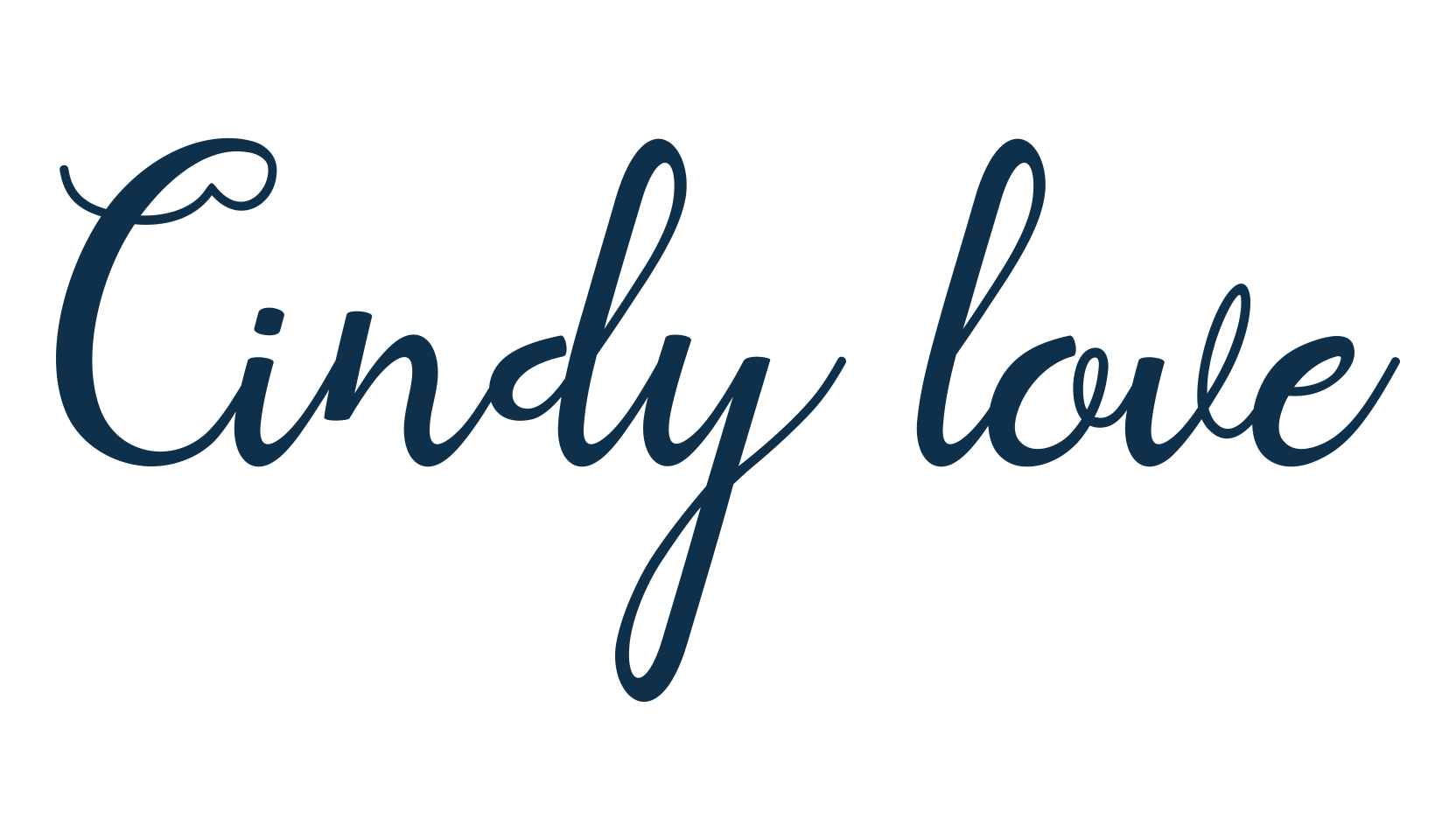 Cindy love, script calligraphy fancy decorative font preview