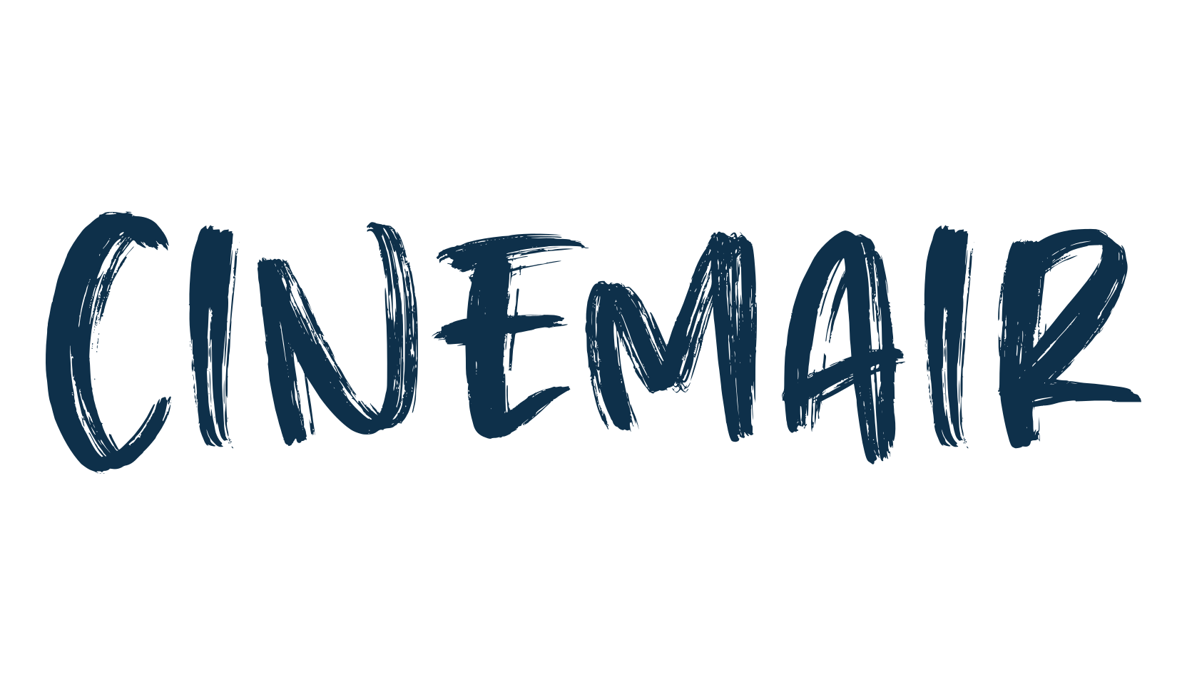 Cinemair, brush font preview
