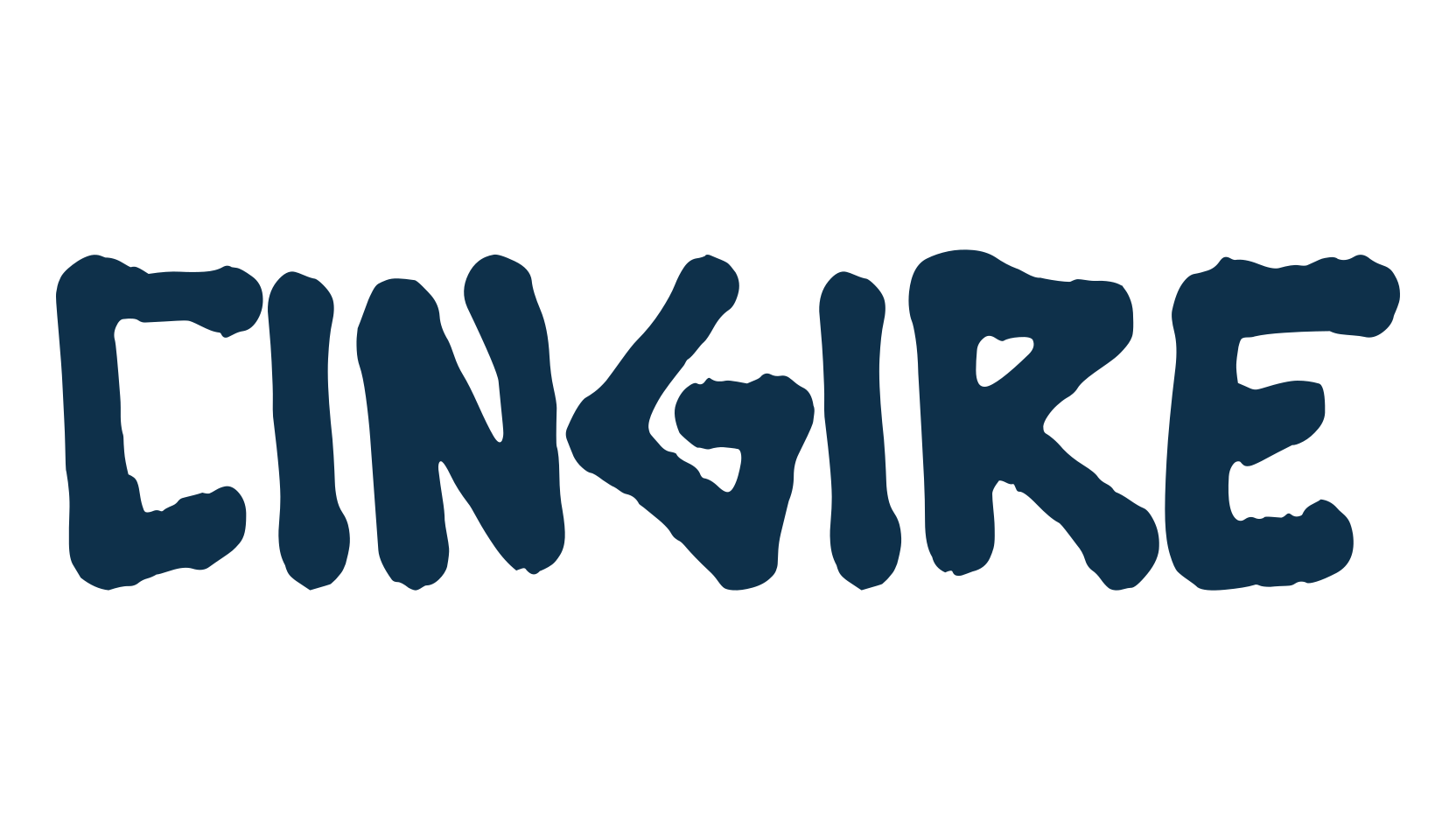 Cingire, halloween font preview