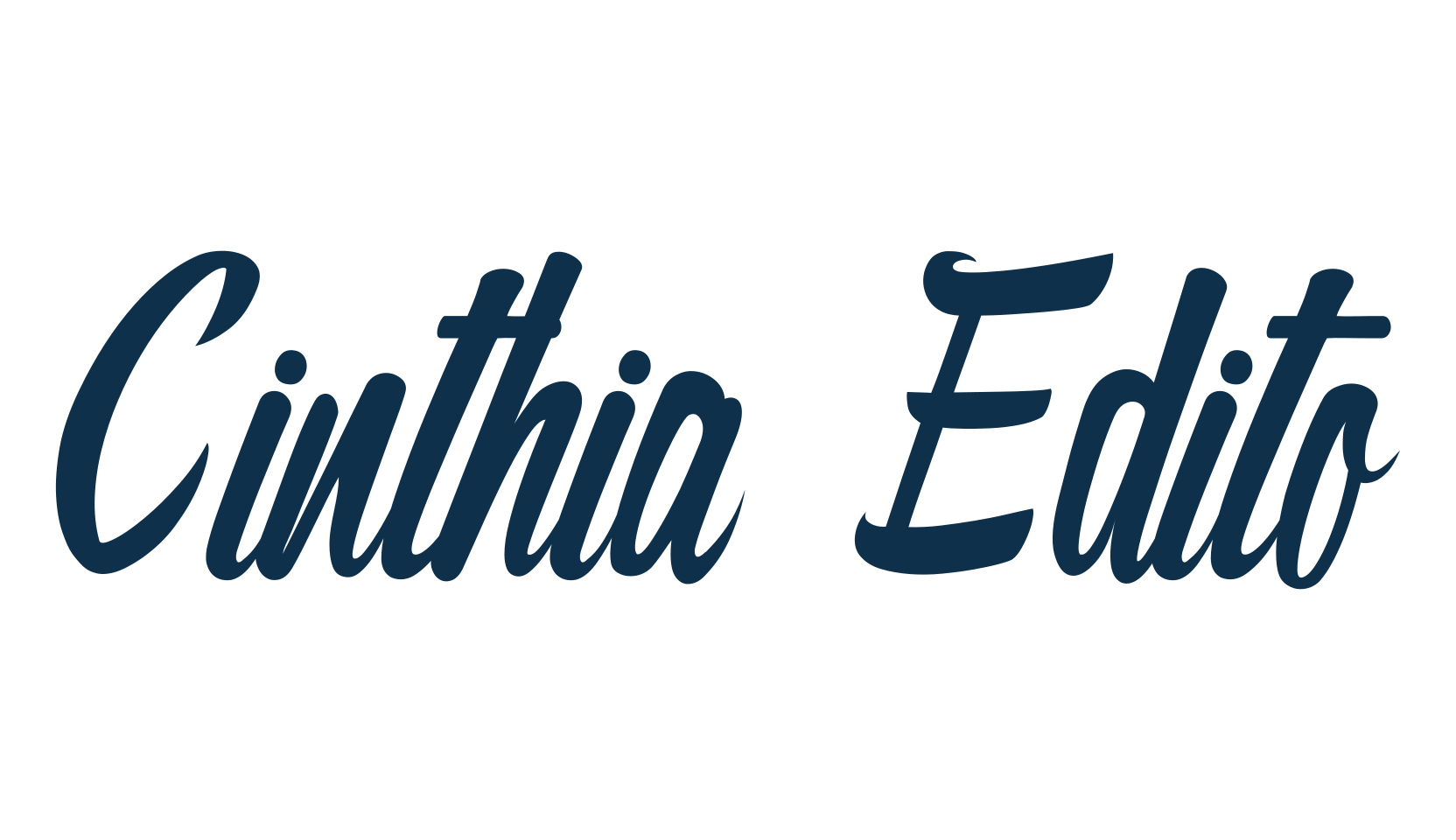 Cinthia Edito, fancy decorative font preview