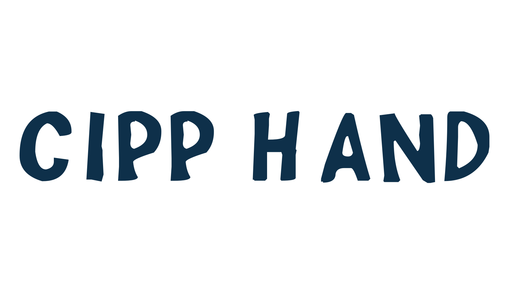 Cipp Hand, fancy various decorative font preview