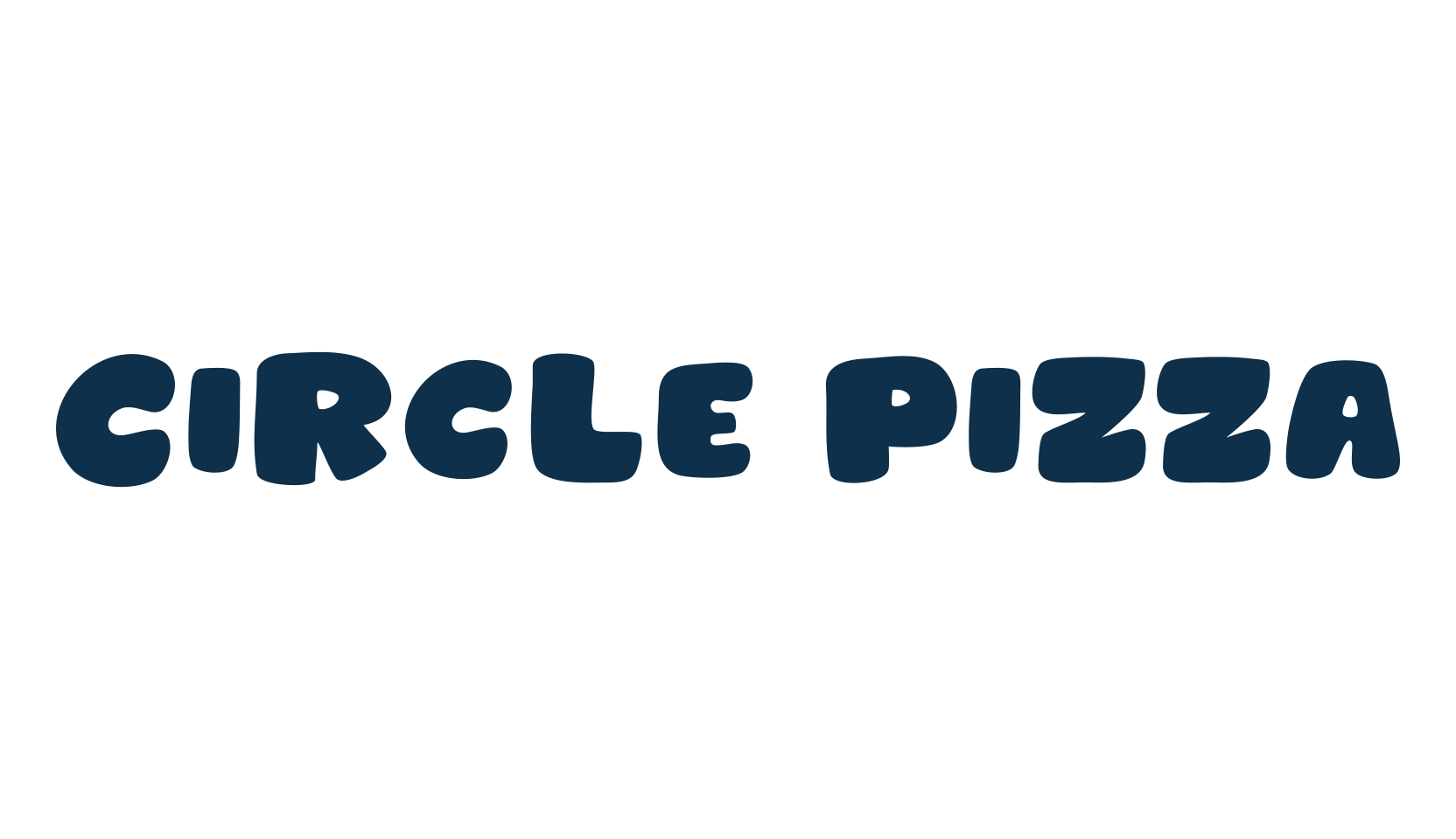 Circle Pizza, fancy cartoon decorative font preview