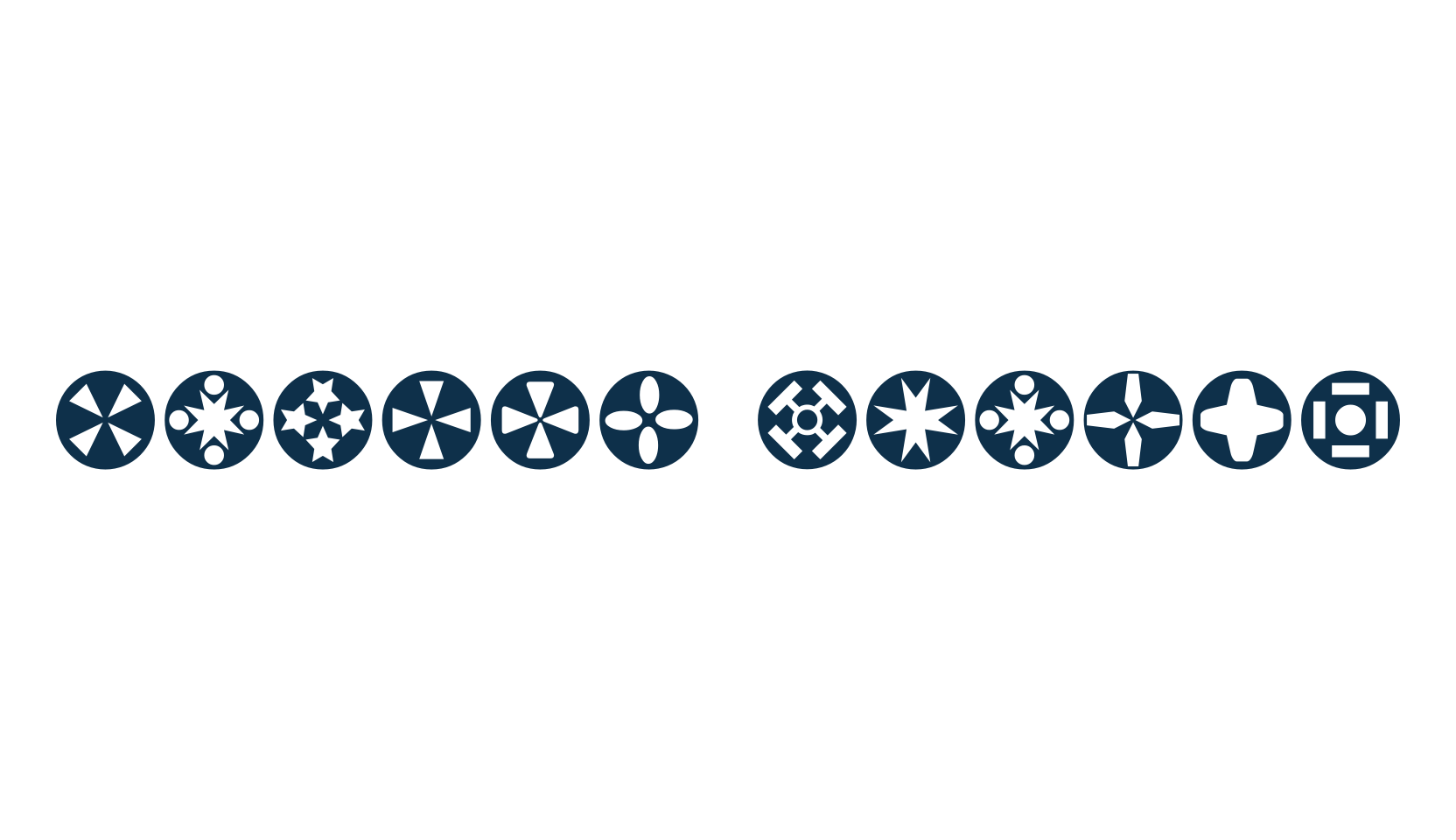 Circle Things, fancy decorative font preview
