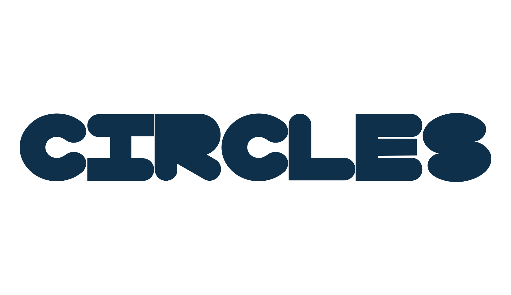 Circles, various font preview