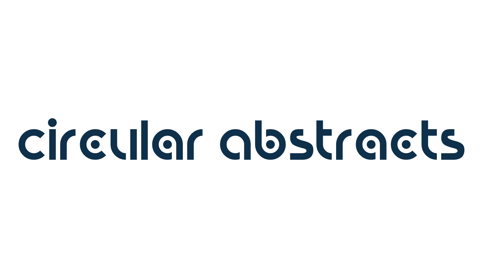 Circular Abstracts, sci-fi font preview