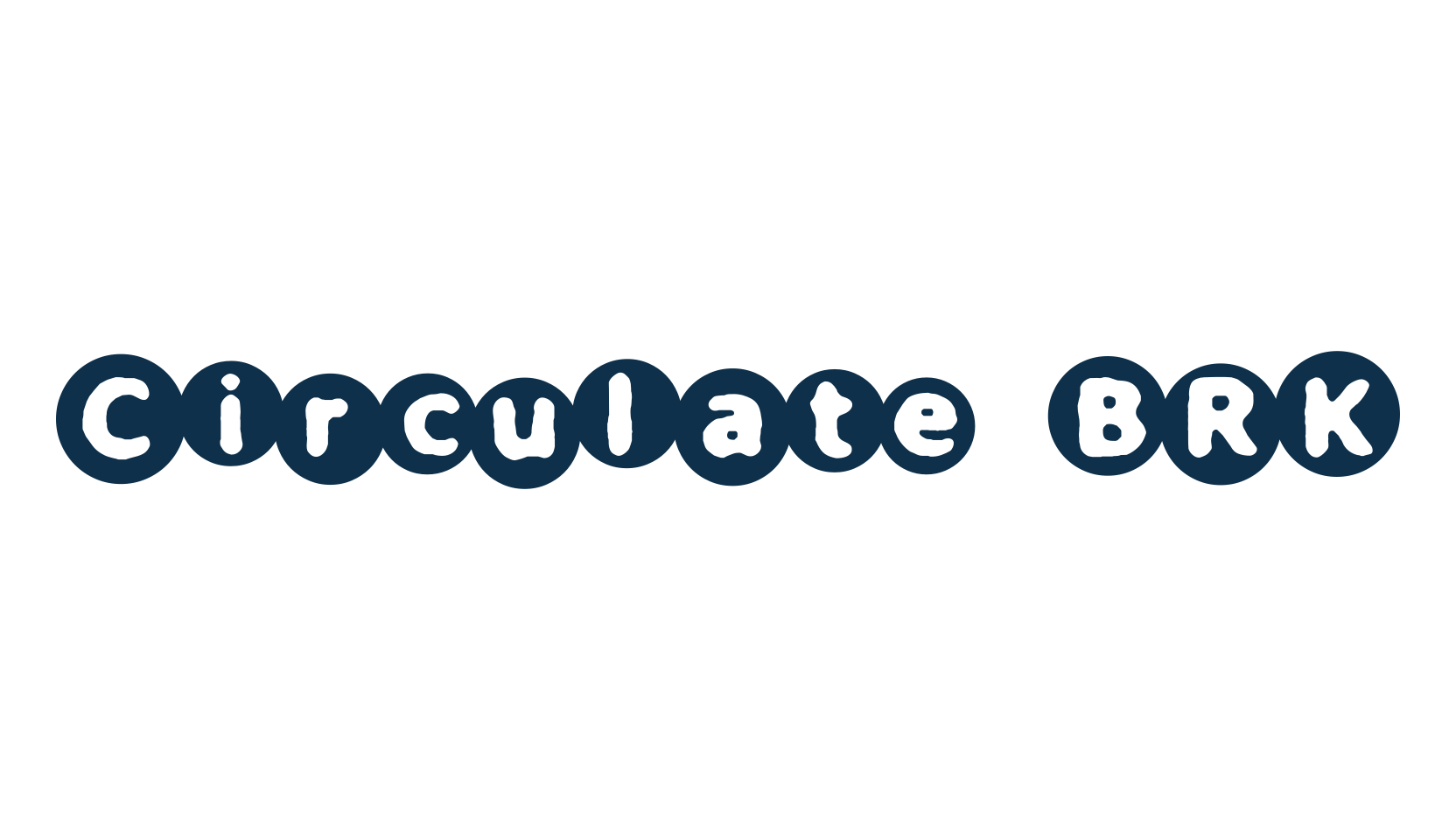 Circulate BRK, decorative font preview