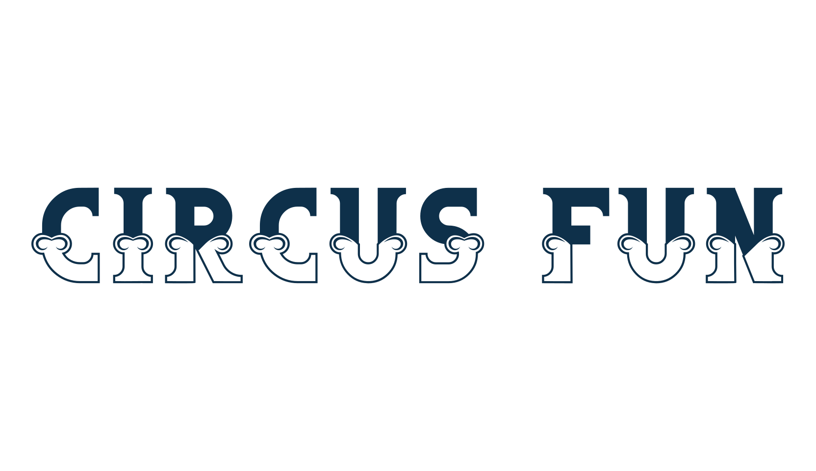 Circus Fun, decorative font preview