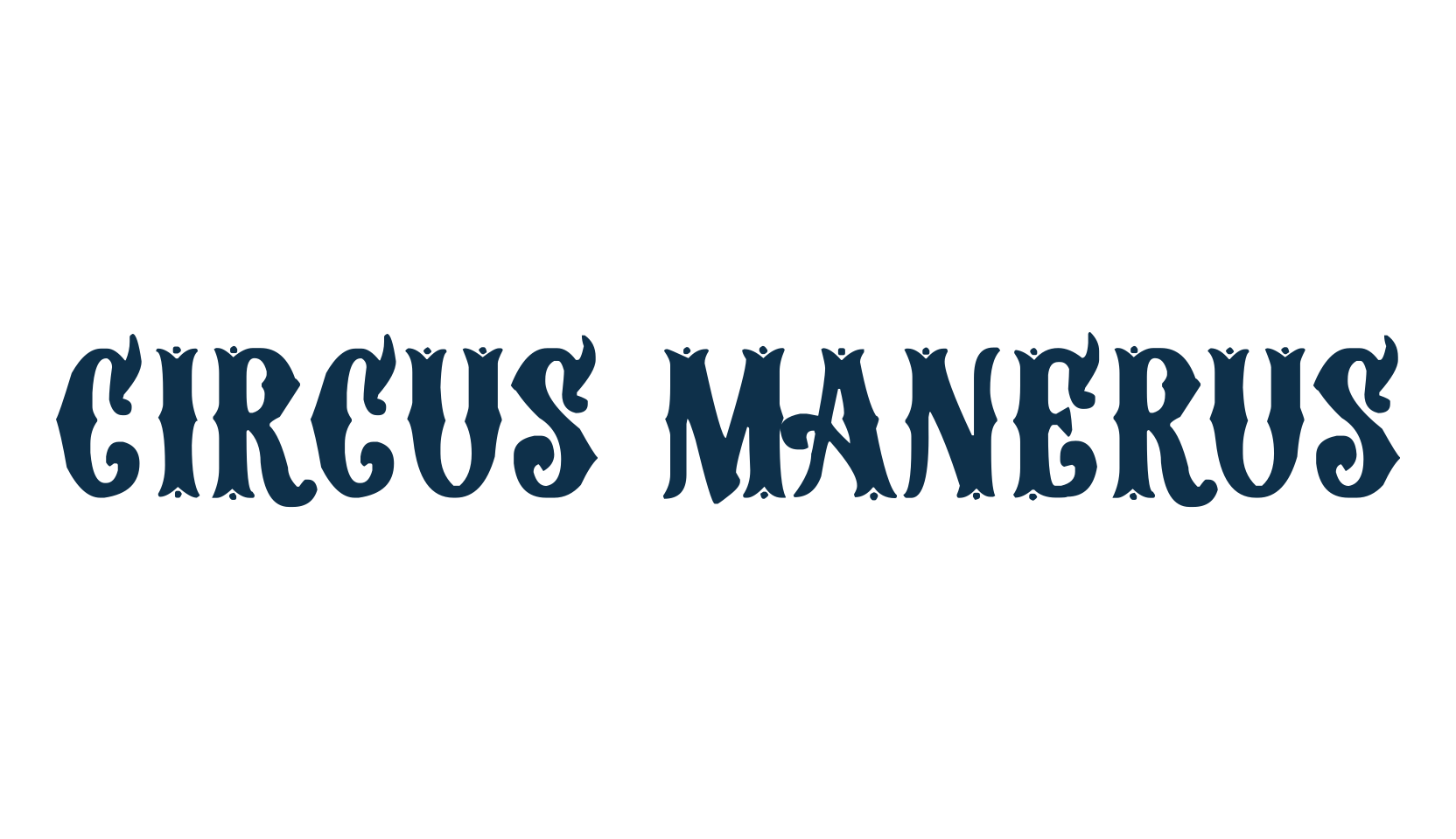 Circus Manerus, western font preview