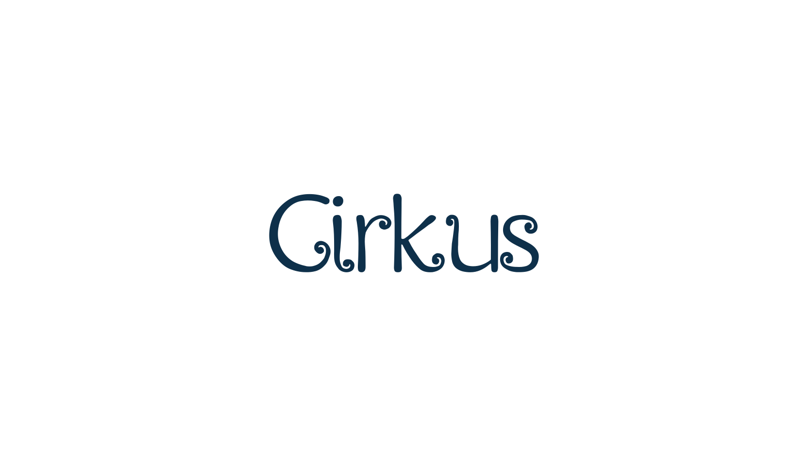 Cirkus, curly font preview