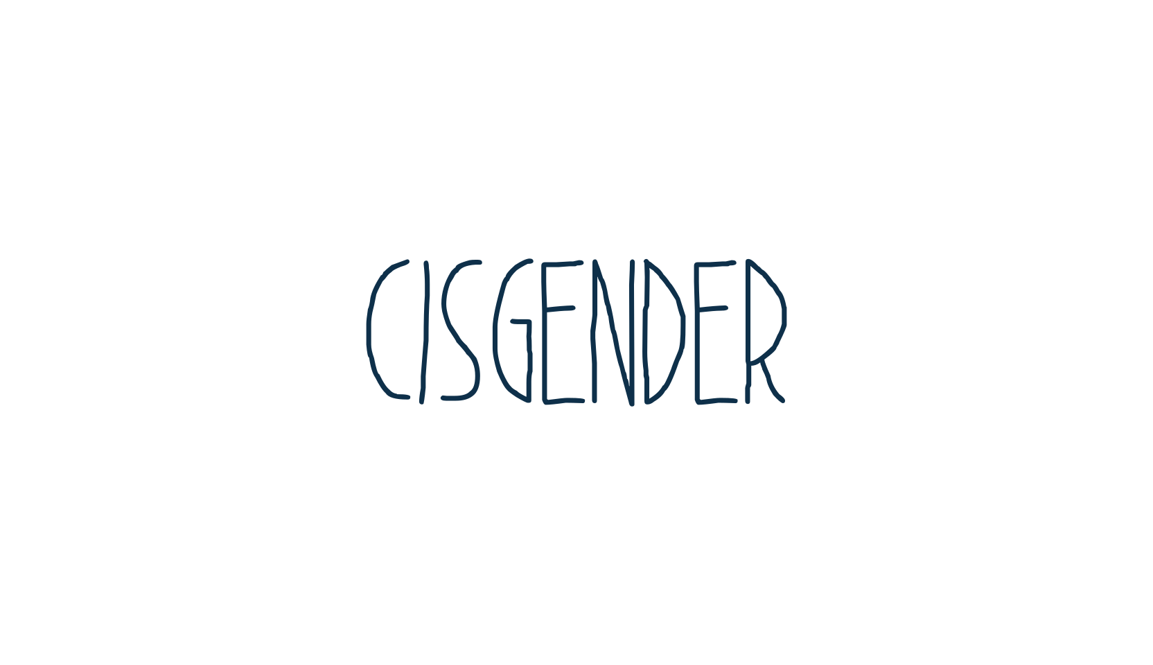 Cisgender, handwriting font preview