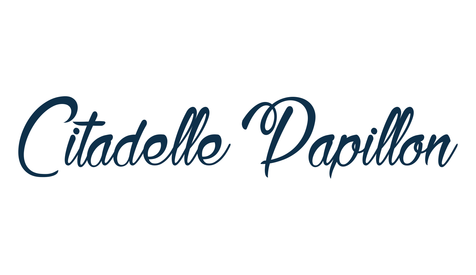 Citadelle Papillon, fancy various decorative script calligraphy font preview