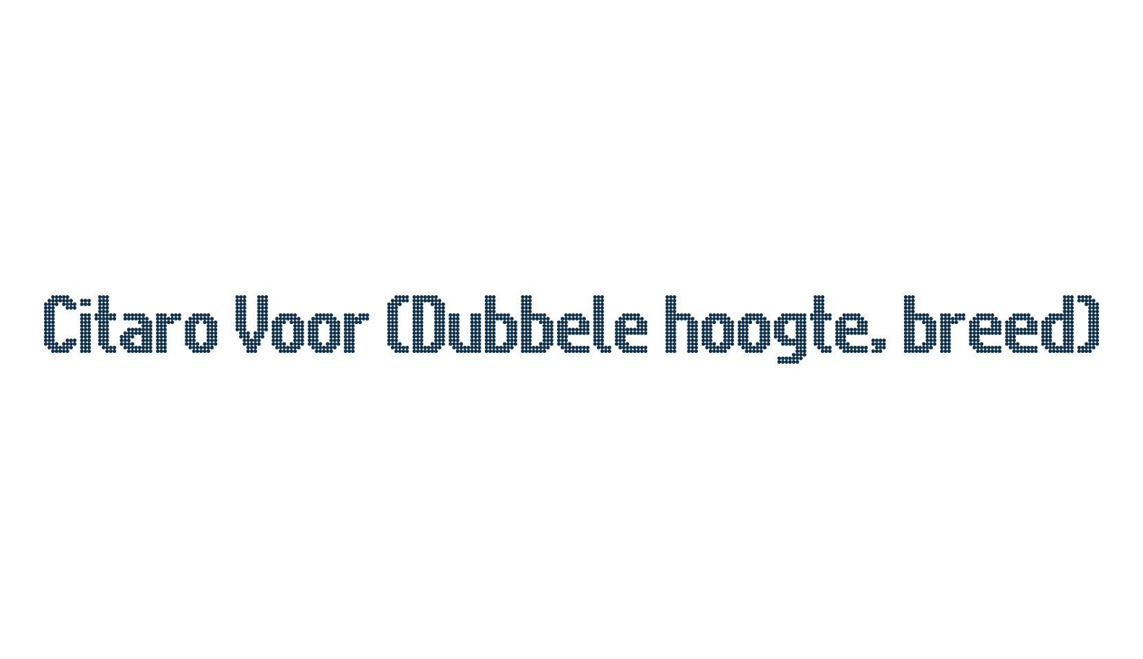 Citaro Voor (Dubbele hoogte, breed), lcd font preview