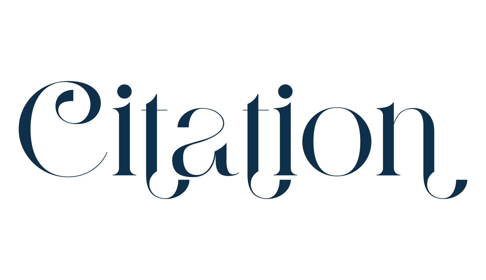 Citation, retro font preview