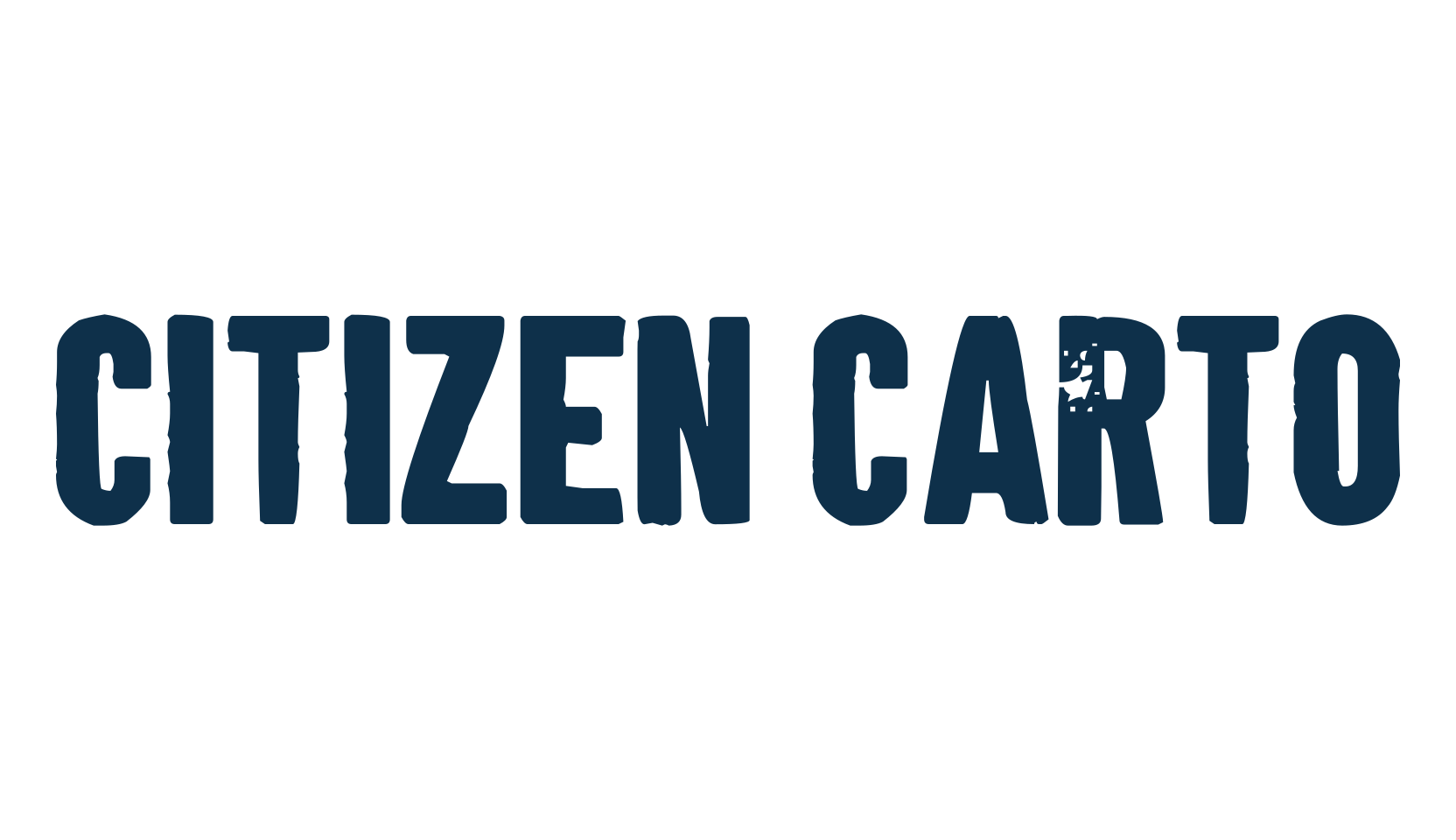 Citizen Carto, eroded font preview