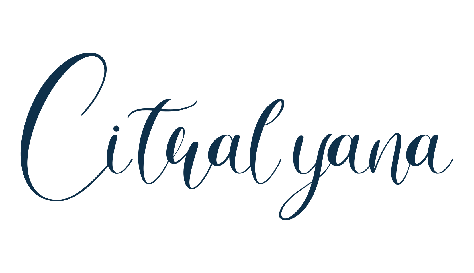 Citralyana, calligraphy font preview