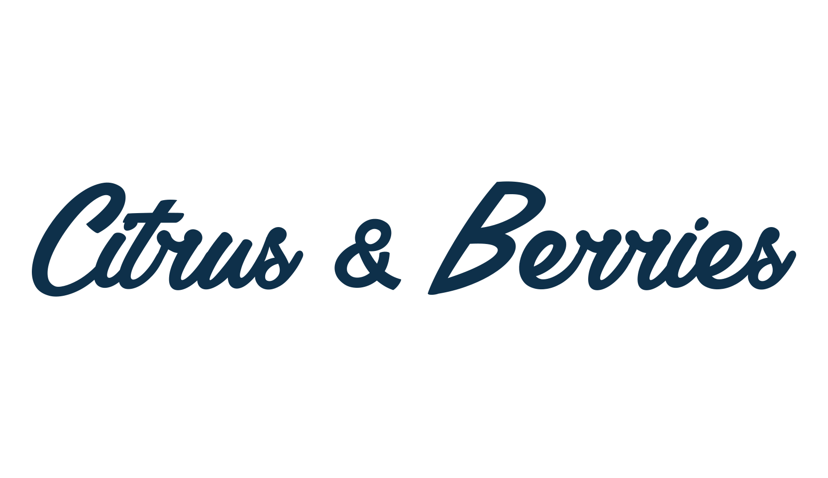 Citrus & Berries, fancy decorative font preview