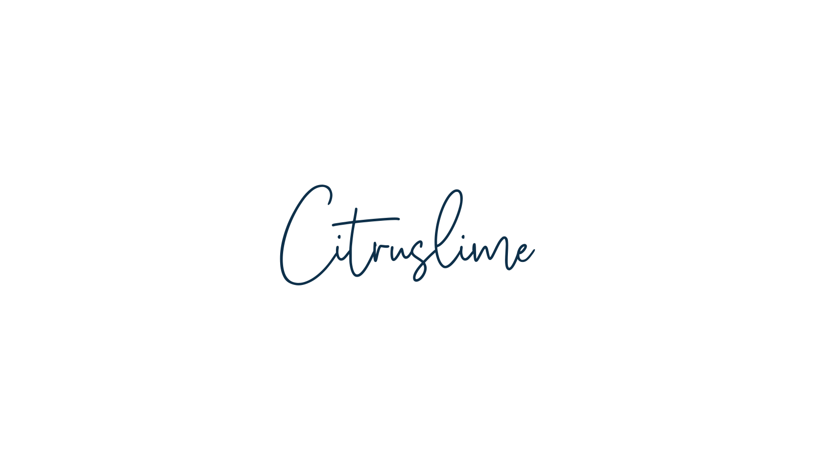 Citruslime, handwriting font preview