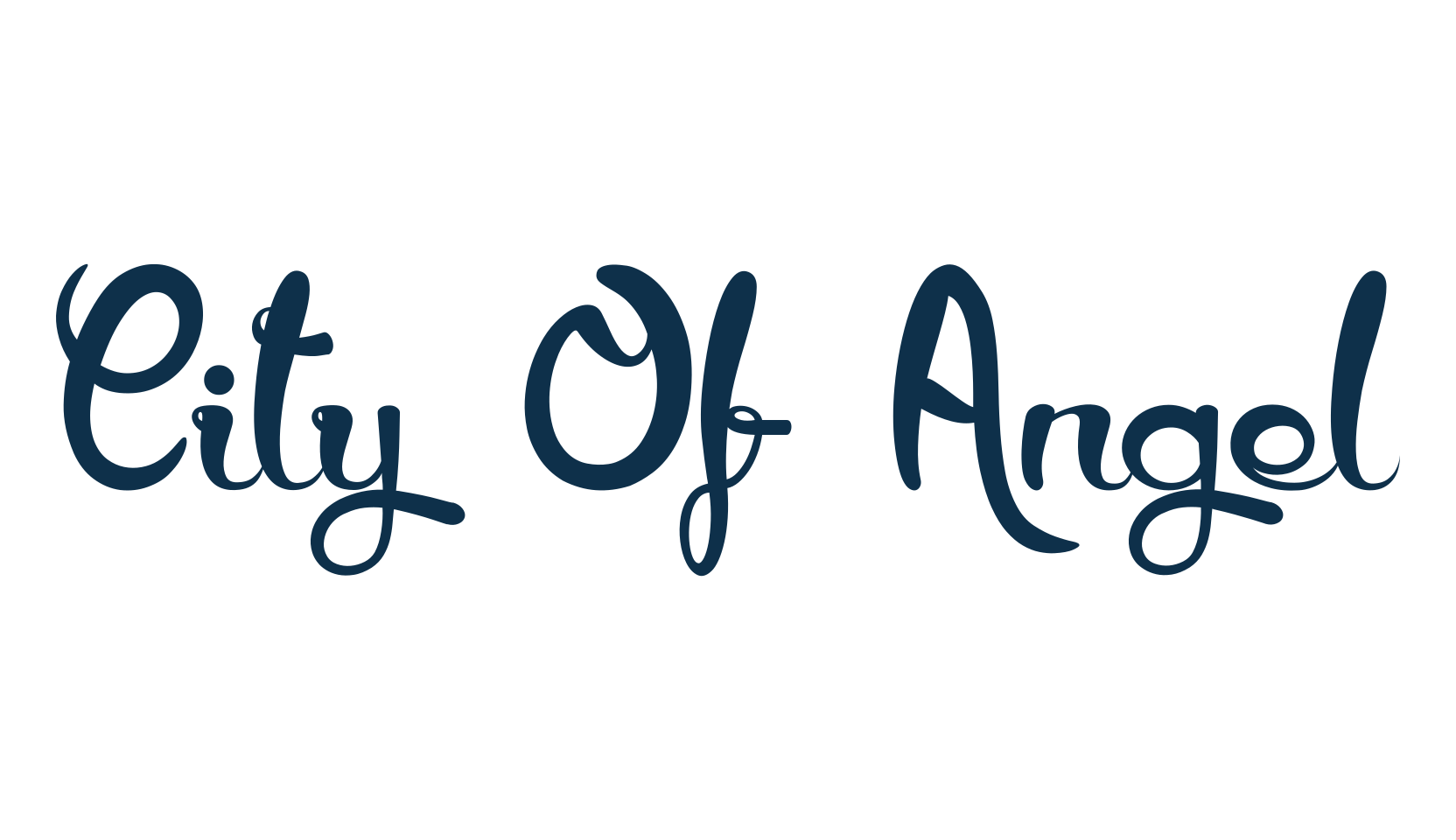 City Of Angel, fancy decorative font preview