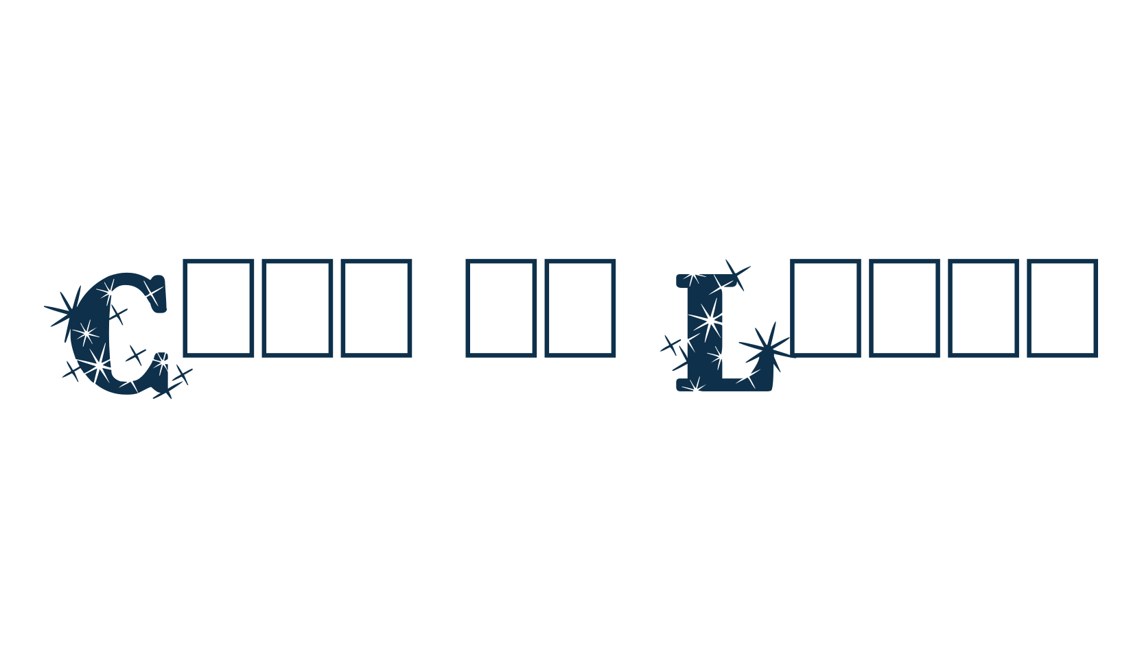 City of Light, fancy decorative font preview