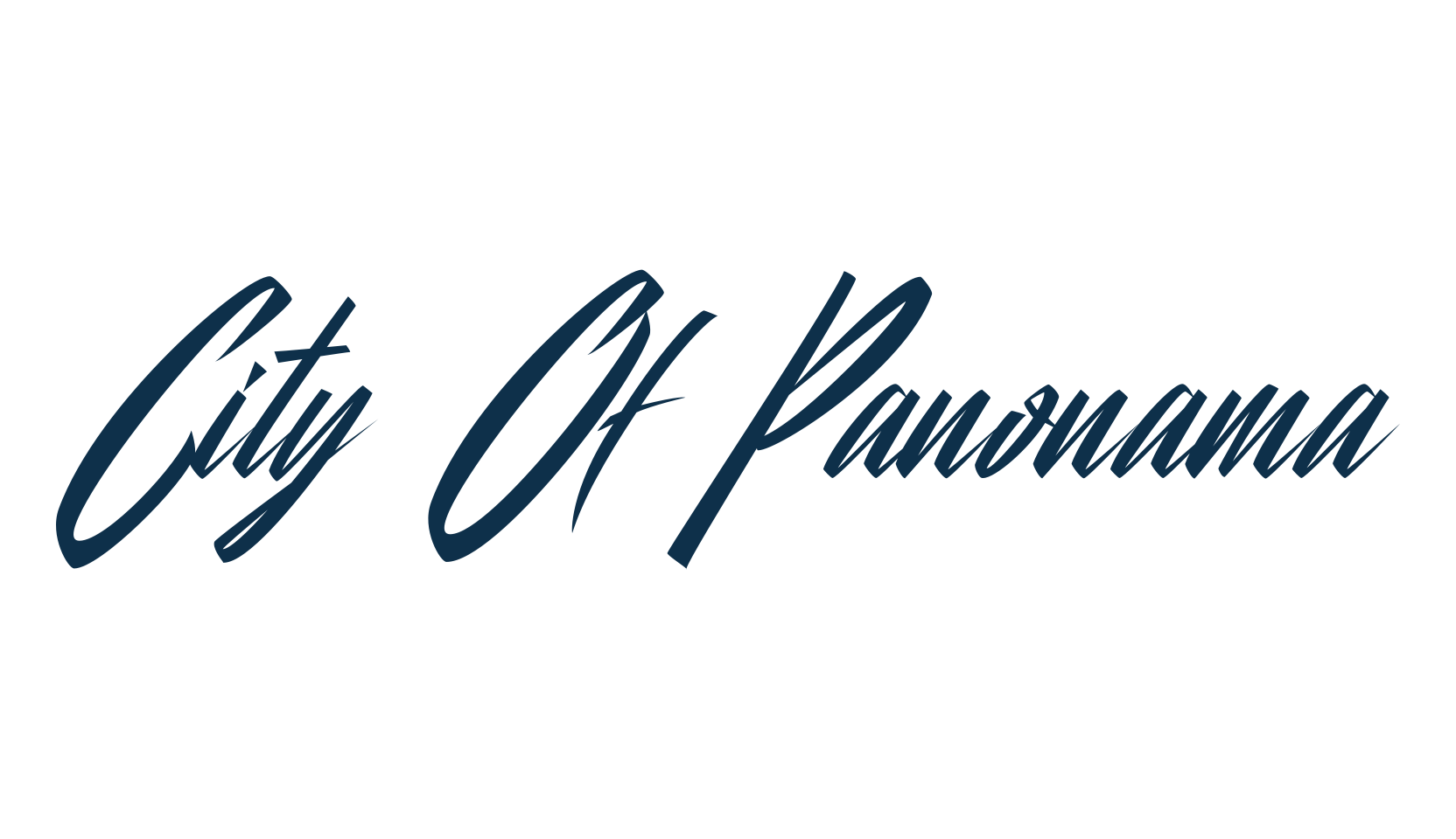 City Of Panonama, script handwritten fancy decorative calligraphy font preview