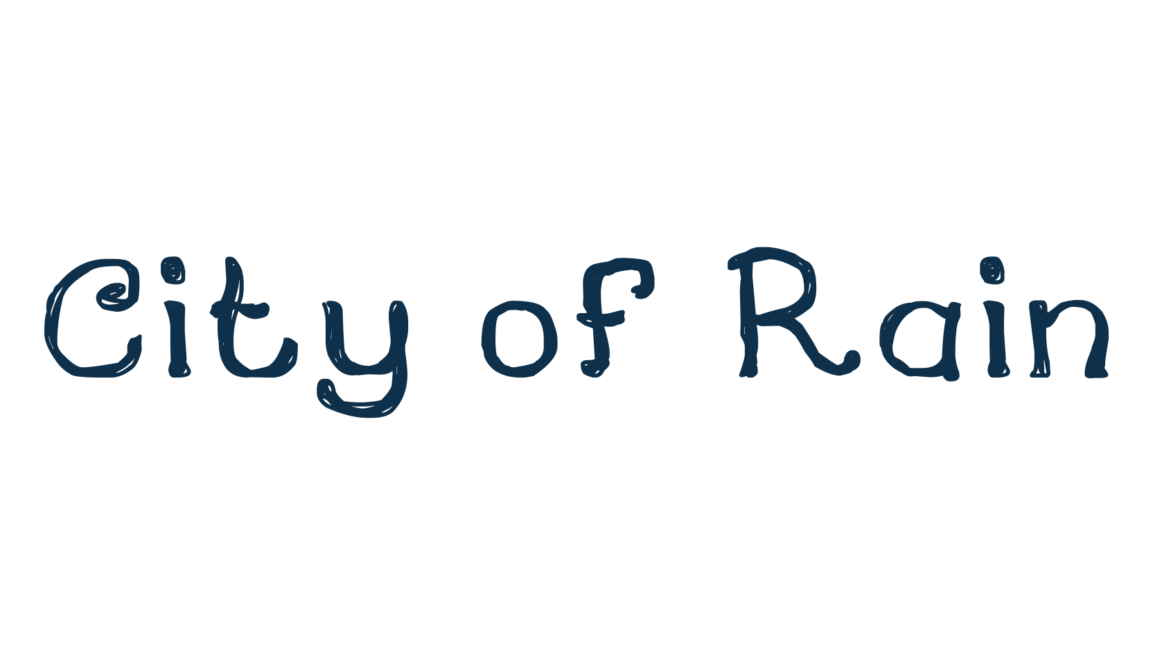 City of Rain, fancy various decorative font preview