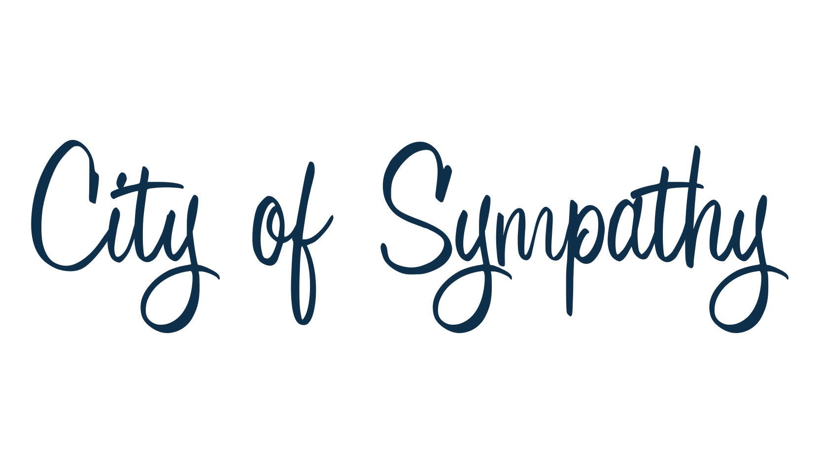 City of Sympathy, script handwritten fancy decorative calligraphy font preview