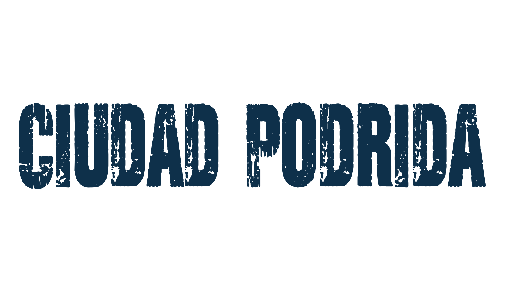 Ciudad Podrida, fancy eroded decorative font preview