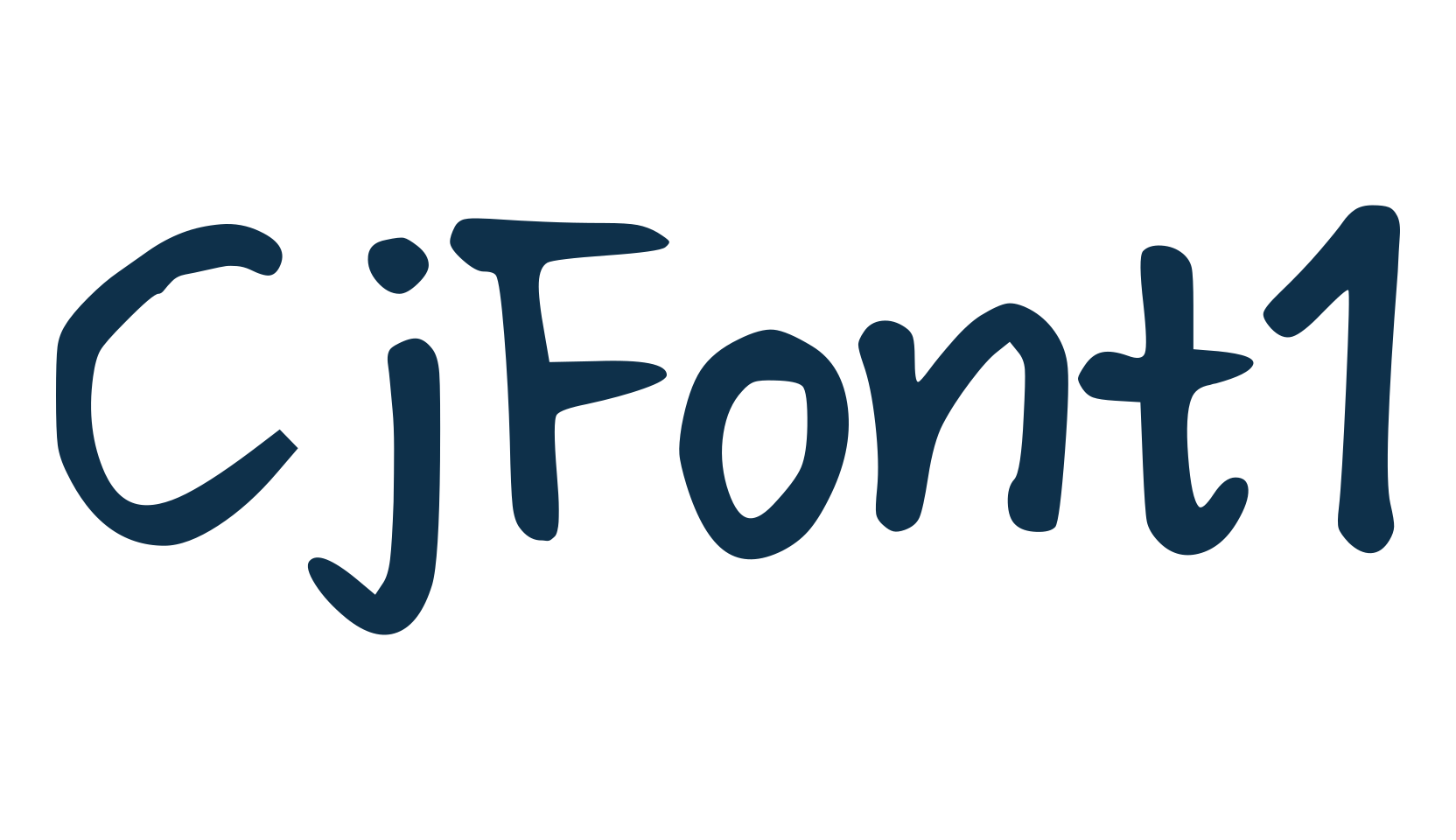 CjFont1, script handwritten fancy decorative calligraphy font preview