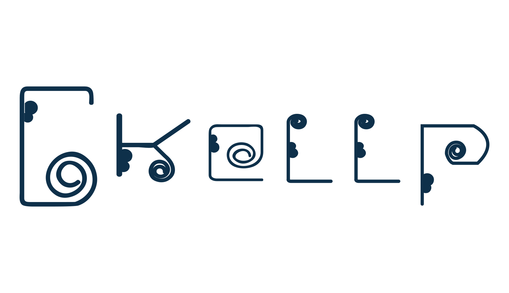 Ckellp, fancy decorative font preview