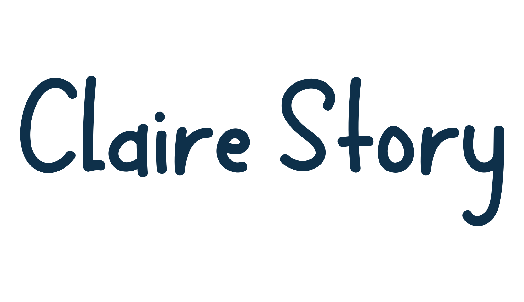 Claire Story, script handwritten fancy decorative calligraphy font preview