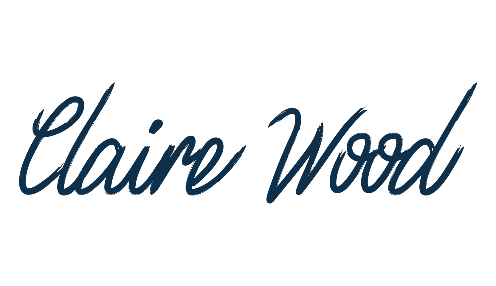 Claire Wood, script handwritten fancy decorative calligraphy font preview