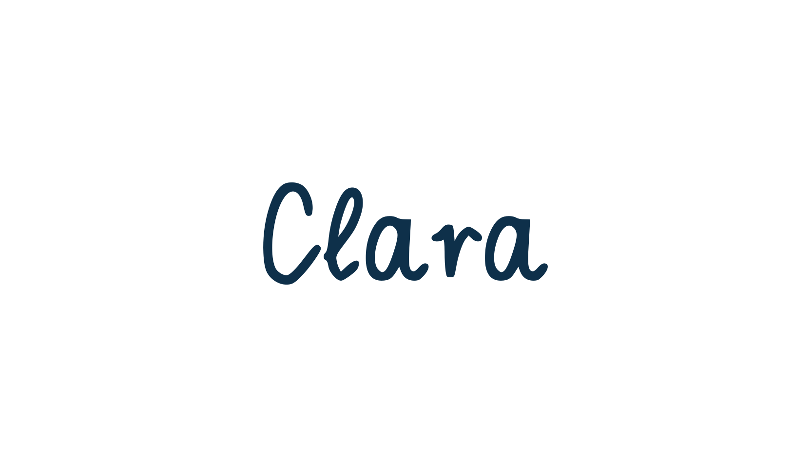 Clara (clara-2), handwriting font preview