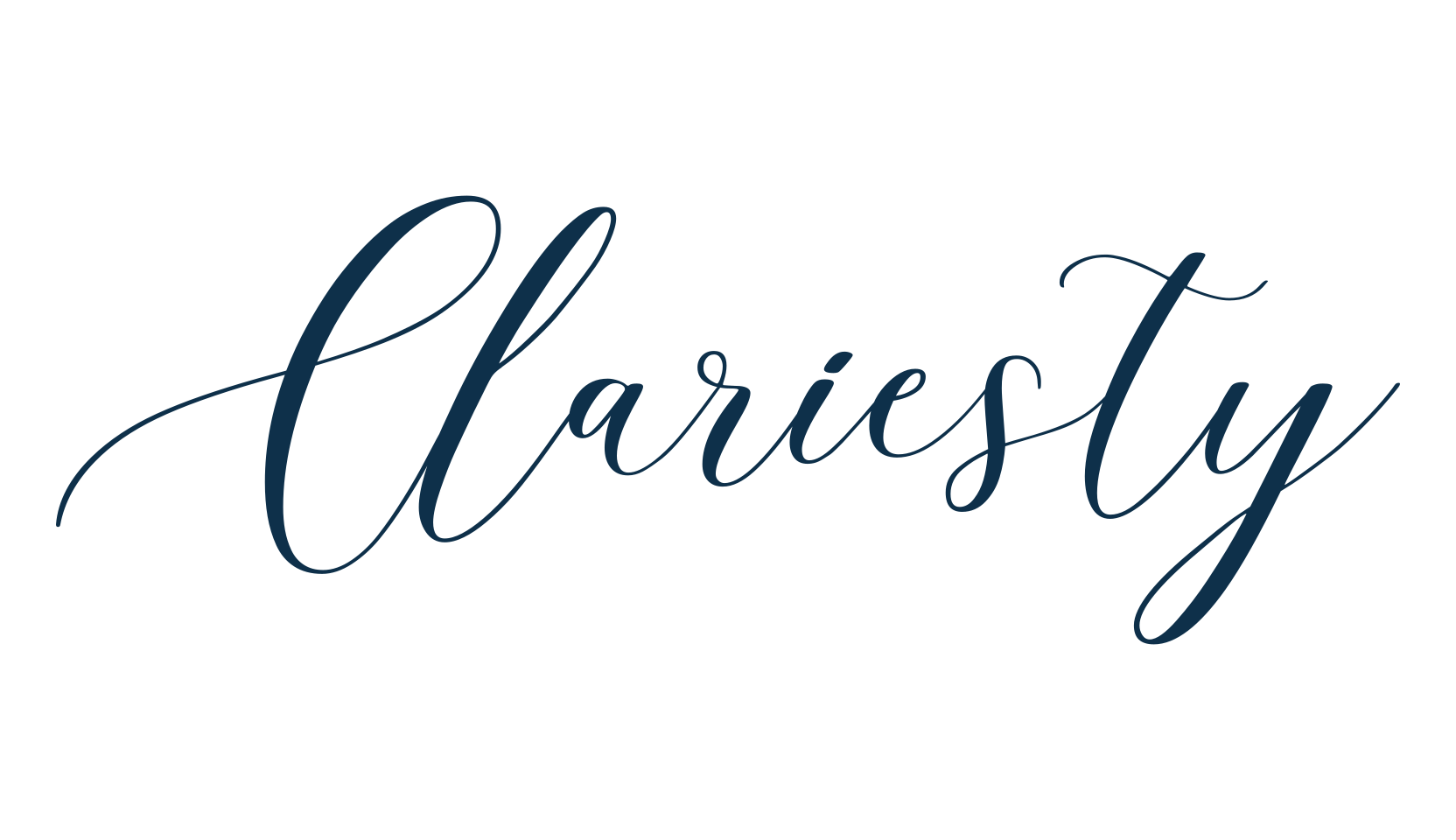 Clariesty, calligraphy font preview