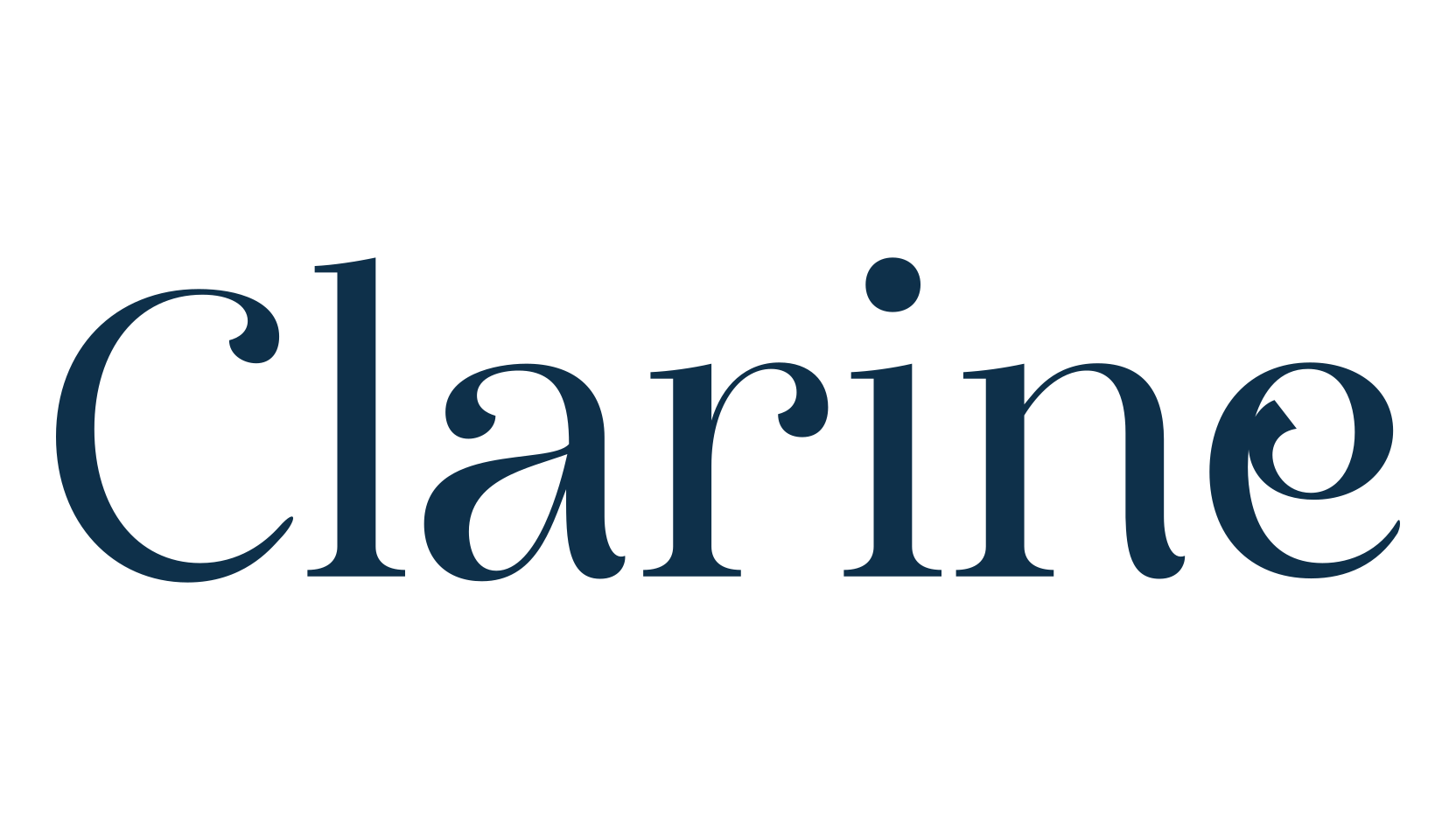 Clarine, basic serif font preview