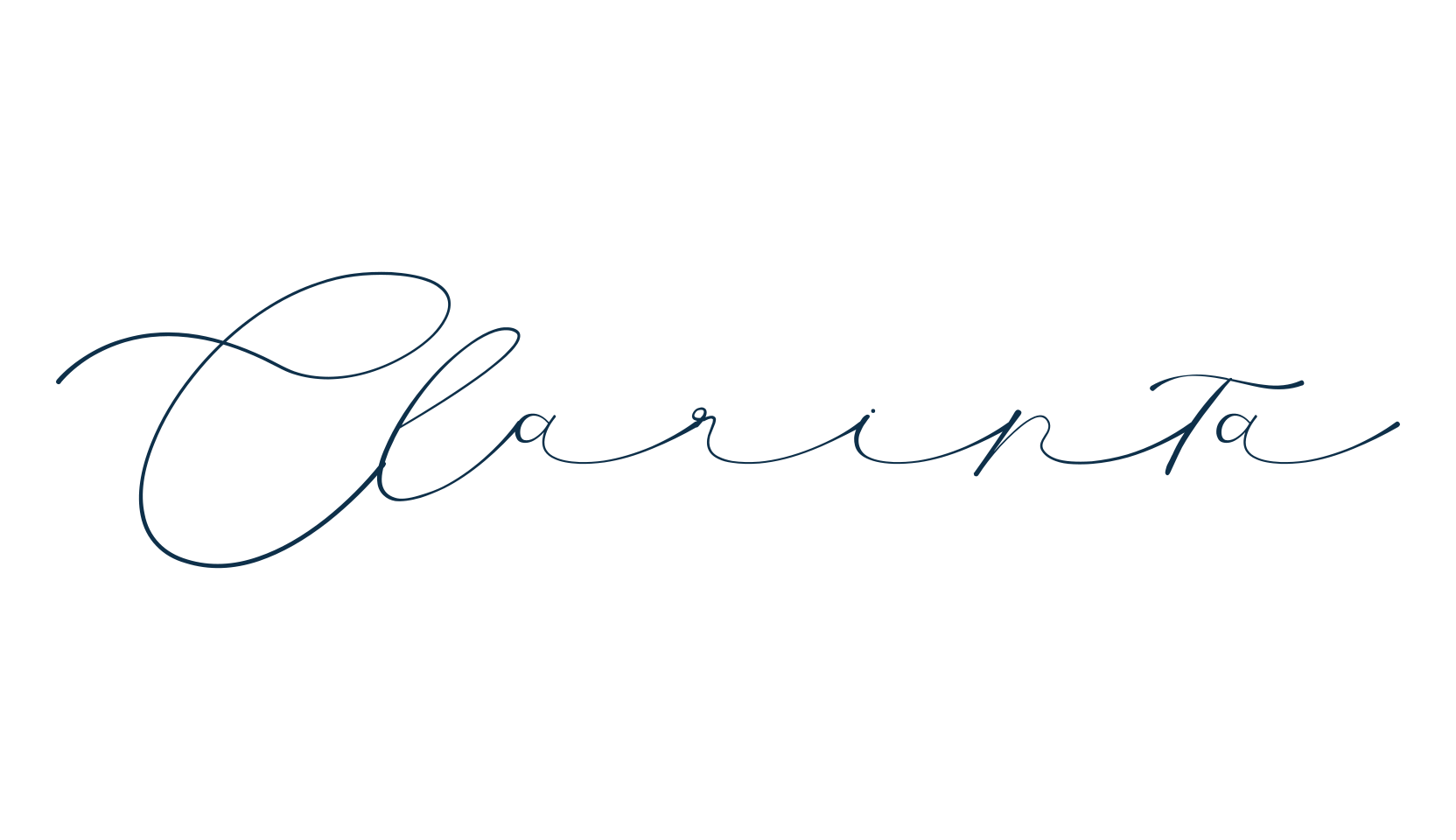 Clarinta, handwriting font preview