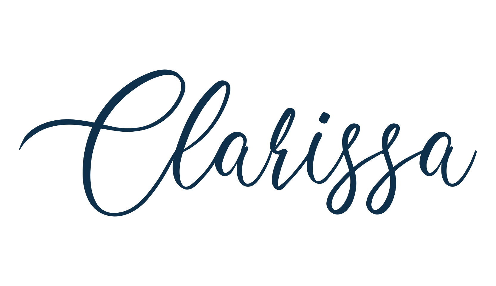 Clarissa (clarissa-2), calligraphy font preview