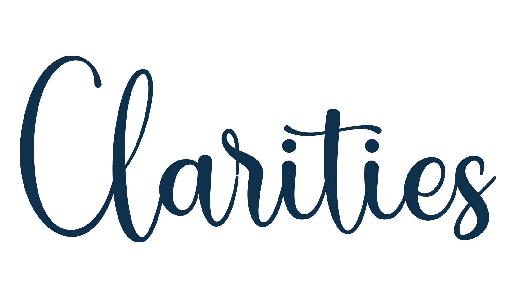 Clarities, calligraphy font preview
