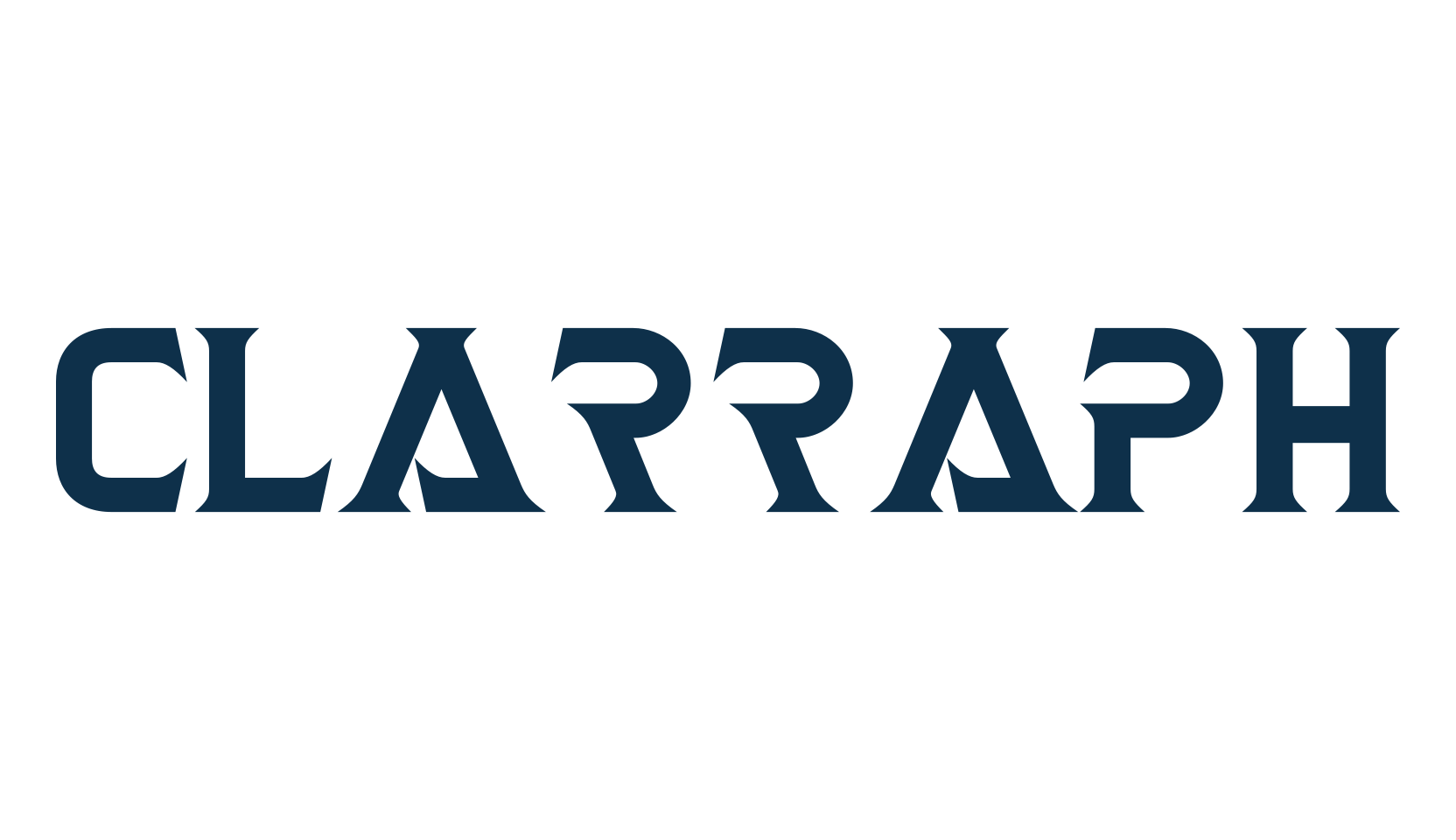 Clarraph, fancy various techno sci-fi font preview