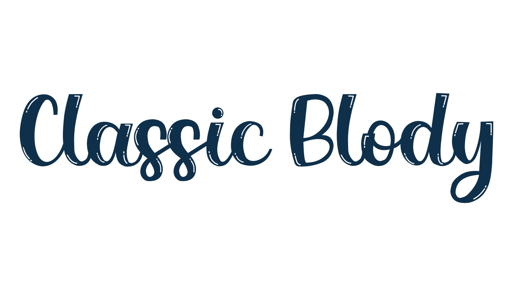 Classic Blody, various font preview