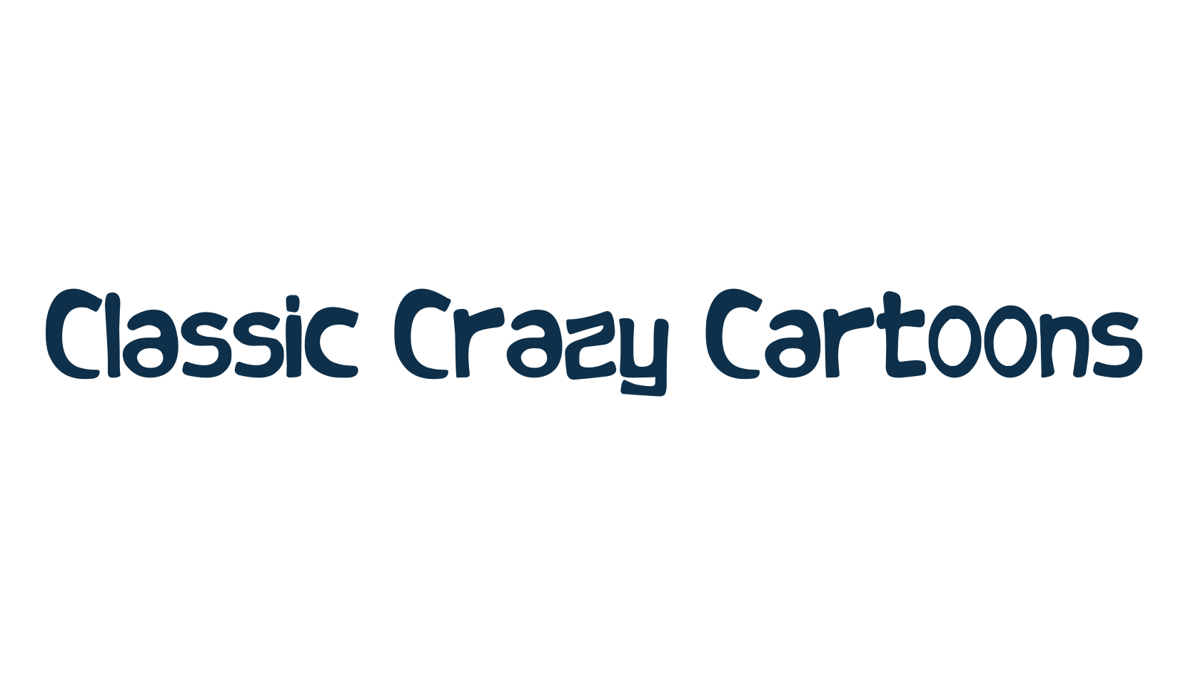 Classic Crazy Cartoons, cartoon font preview