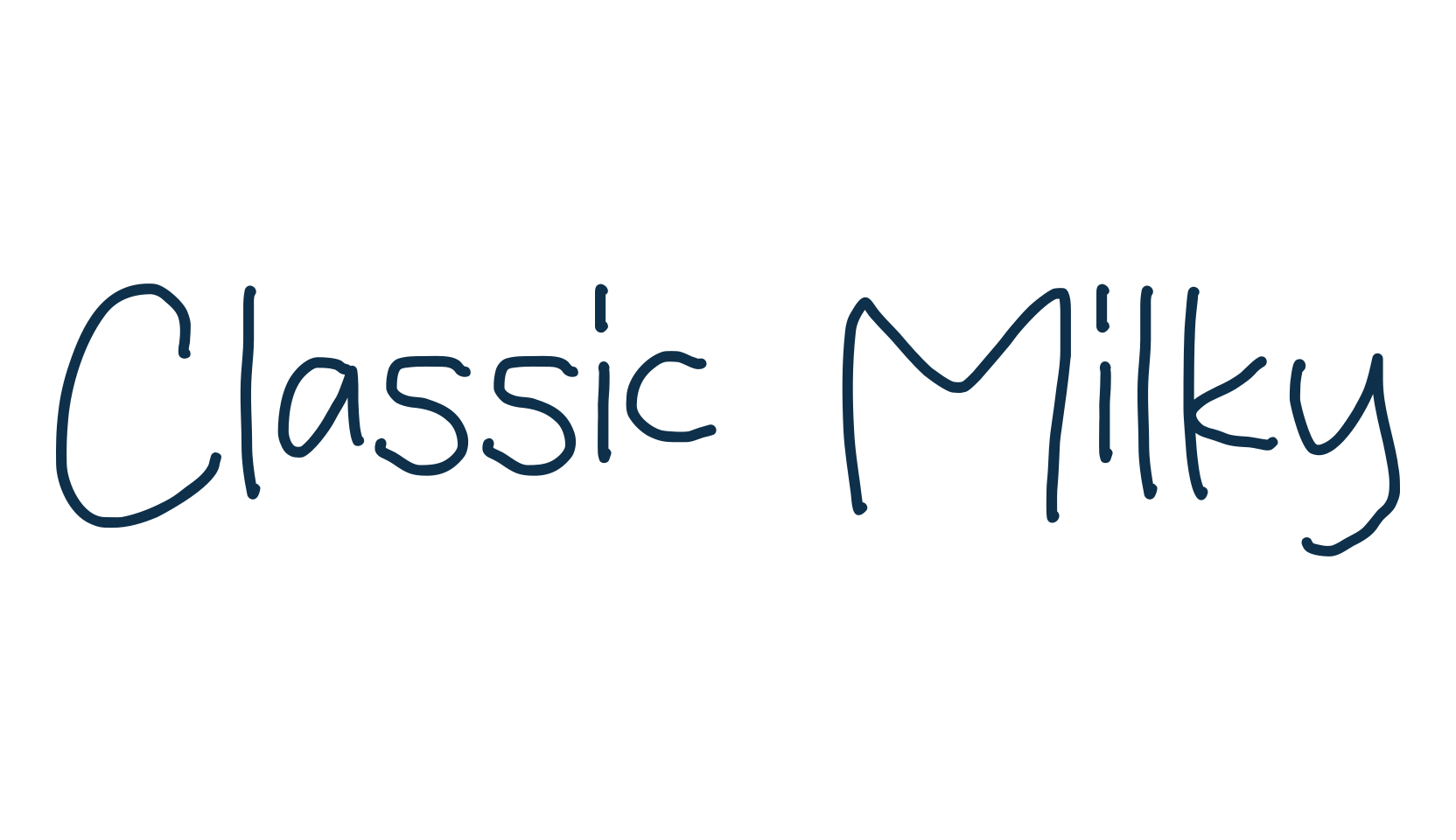 Classic Milky, script handwritten fancy decorative calligraphy font preview