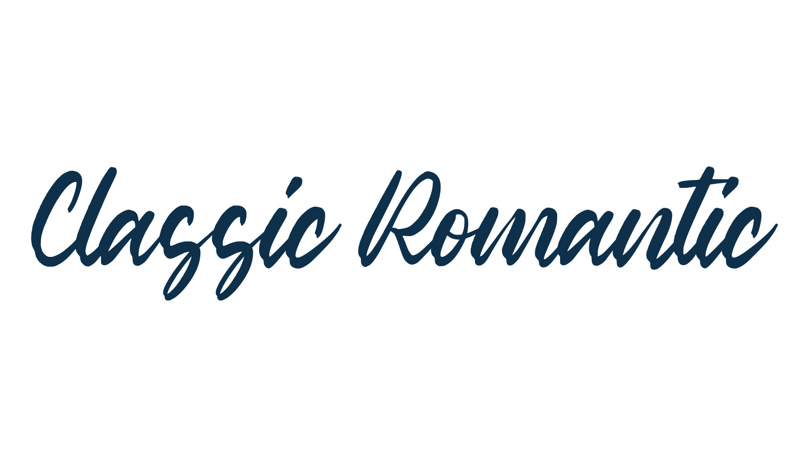 Classic Romantic, fancy various decorative script calligraphy font preview