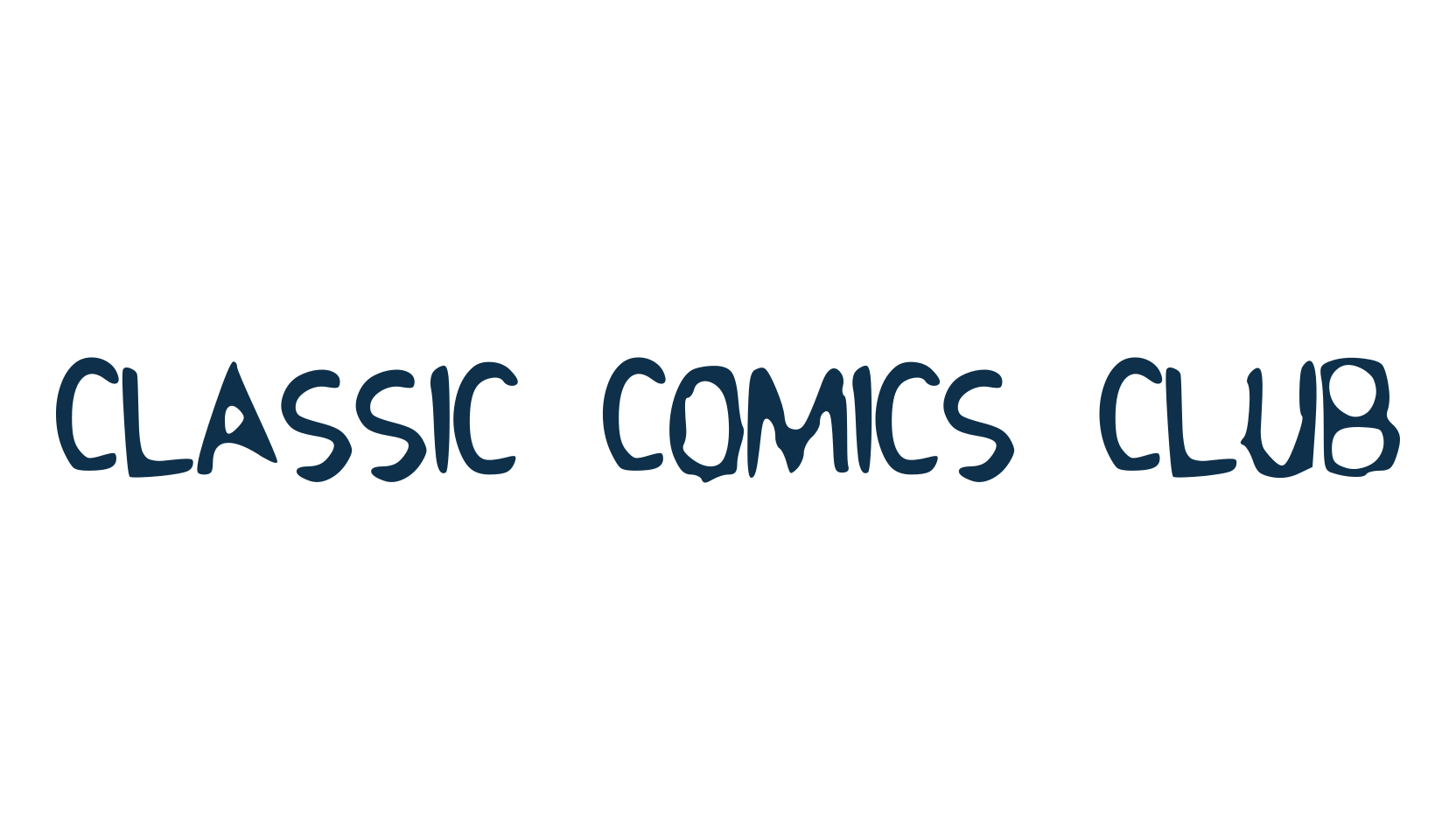 Classic Comics Club, cartoon font preview